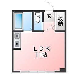 コア・ロード ワンルームの間取図画像