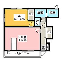 ブリーゼ諏訪  ｜ 愛知県北名古屋市中之郷諏訪（賃貸アパート1LDK・1階・45.12㎡） その2