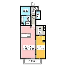 リヴェール  ｜ 愛知県北名古屋市沖村沖浦（賃貸アパート1LDK・1階・41.52㎡） その2