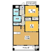 Ｌife　Court  ｜ 愛知県北名古屋市片場天王森（賃貸マンション2LDK・5階・65.00㎡） その2