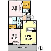 プログレスII 302 ｜ 愛知県北名古屋市野崎山神21番、22番（賃貸アパート2LDK・3階・58.37㎡） その2