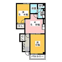 スプリング・フィールド  ｜ 愛知県北名古屋市六ツ師南屋敷（賃貸アパート2K・1階・42.77㎡） その2