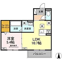 ウィスティリア 302 ｜ 愛知県北名古屋市鹿田藤の木54番、55番2（賃貸アパート1LDK・3階・40.61㎡） その2