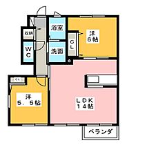 アネックス　プレミールB  ｜ 愛知県北名古屋市弥勒寺東４丁目（賃貸アパート2LDK・1階・58.30㎡） その2