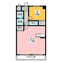 フォルシュ22 1LDKの間取図画像