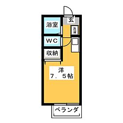 ミニマム ワンルームの間取図画像