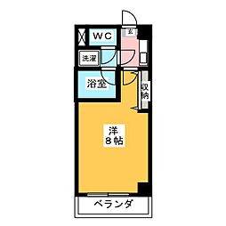 アネックスイクタ 1Kの間取図画像