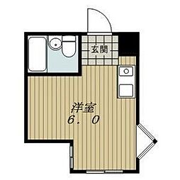 クリエイティブハウス ワンルームの間取図画像