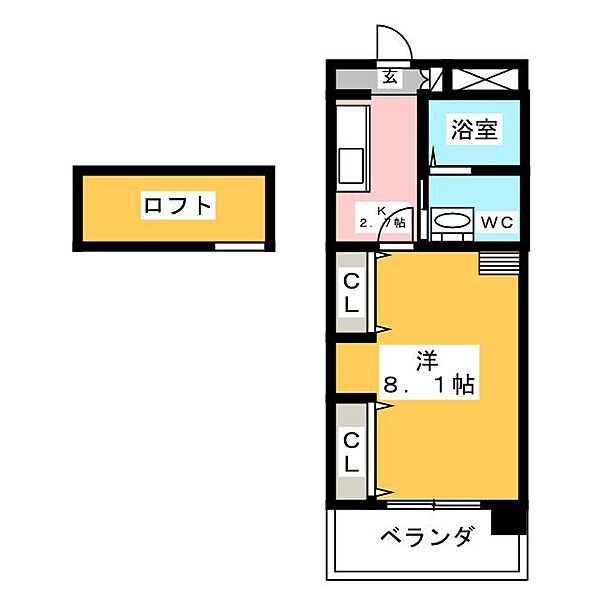 プロミネント弥富II ｜愛知県弥富市鯏浦町東前新田(賃貸マンション1K・1階・27.54㎡)の写真 その2