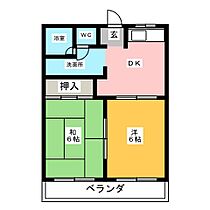 ハイツ浜辺  ｜ 愛知県弥富市五明４丁目（賃貸マンション2DK・1階・44.18㎡） その2