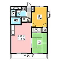 エクセリーヌＫ－II  ｜ 愛知県弥富市平島町甲新田（賃貸マンション2LDK・3階・51.63㎡） その2