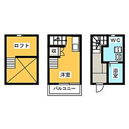 ショコラ 1Kの間取図画像