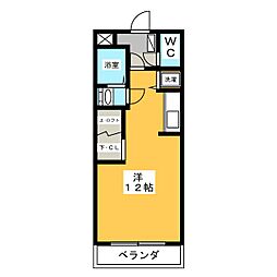 Rah ワンルームの間取図画像