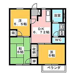 ビーフリー8 3DKの間取図画像