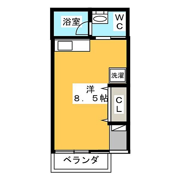 サンハイツ市川 ｜静岡県静岡市葵区与一１丁目(賃貸アパート1R・1階・26.49㎡)の写真 その2