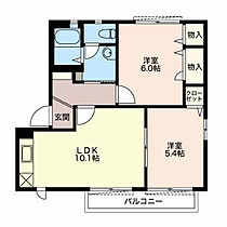 マロニエ　Ｂ  ｜ 静岡県静岡市駿河区手越原（賃貸アパート2LDK・1階・49.86㎡） その2