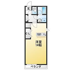 仮)人宿町1丁目マンション ワンルームの間取図画像