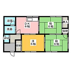 スズキハイツ 3DKの間取図画像