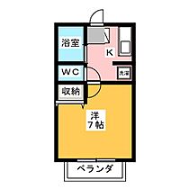 スカイハイム  ｜ 静岡県静岡市駿河区大谷（賃貸アパート1K・2階・22.98㎡） その2