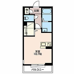 プレミアム・ベレオ ワンルームの間取図画像