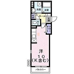 フェリシダージ ワンルームの間取図画像