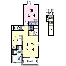 カルーム・セナ  ｜ 静岡県静岡市葵区瀬名３丁目（賃貸アパート1LDK・2階・41.30㎡） その2