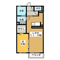 アネシスＭ  ｜ 静岡県静岡市葵区川合３丁目（賃貸アパート1LDK・2階・41.29㎡） その2