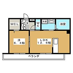 ヴィラフォート 1LDKの間取図画像