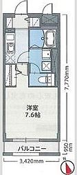 AFCレジデンス16 1Kの間取図画像
