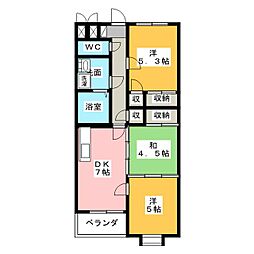 RXミュージアム 3DKの間取図画像