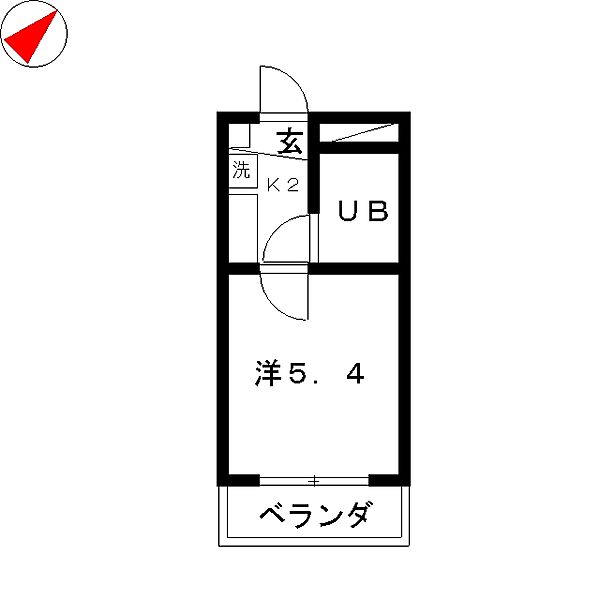 清水センチュリー21 307｜静岡県静岡市清水区江尻台町(賃貸マンション1K・3階・16.67㎡)の写真 その2