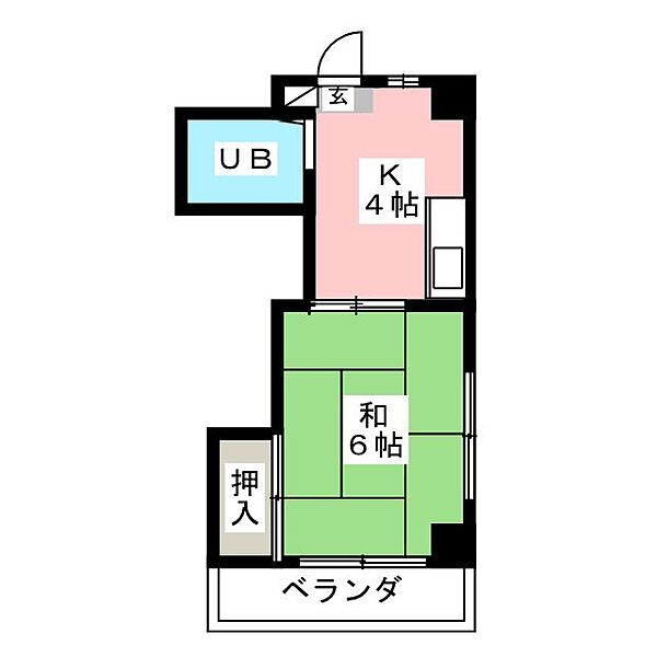 アーバンハイツ港橋 ｜静岡県静岡市清水区梅田町(賃貸マンション1K・4階・23.11㎡)の写真 その2