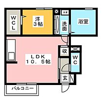 ジュネスＳ5  ｜ 静岡県静岡市清水区北矢部町２丁目（賃貸アパート1LDK・1階・35.75㎡） その2