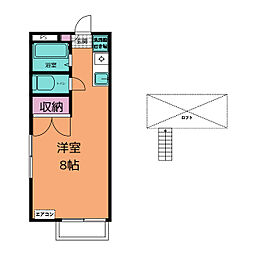エステートピア堀 ワンルームの間取図画像