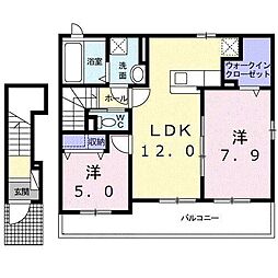 間取図画像 2LDK
