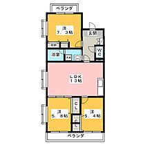 エクセランスｈｉ  ｜ 静岡県静岡市駿河区広野１丁目（賃貸マンション3LDK・3階・70.55㎡） その2