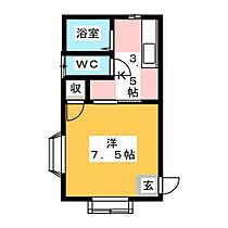 アーバンテラス深沢Ｂ  ｜ 静岡県静岡市駿河区池田（賃貸アパート1K・1階・24.79㎡） その2