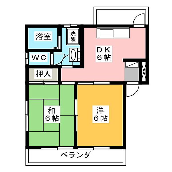 ロキシーコート ｜静岡県静岡市駿河区有東２丁目(賃貸アパート2DK・2階・42.00㎡)の写真 その2