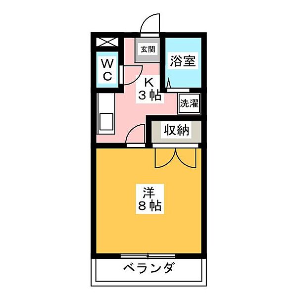 クレシェンド中屋敷 ｜静岡県静岡市駿河区大谷(賃貸マンション1K・3階・27.28㎡)の写真 その2