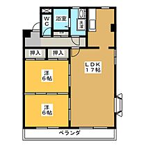 カーサ西脇  ｜ 静岡県静岡市駿河区西脇（賃貸マンション2LDK・3階・70.00㎡） その2