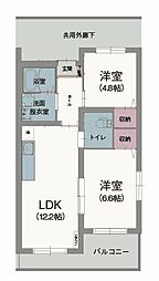 間取図画像 2LDK