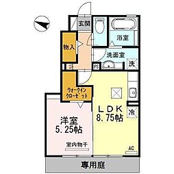 ステラ2 1LDKの間取図画像