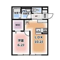 仮称HEIMMAISON中田本町B 1LDKの間取図画像