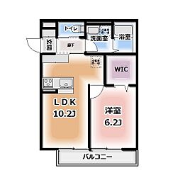仮称HEIMMAISON中田本町B 1LDKの間取図画像