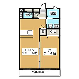 GRANSTORK西島 1LDKの間取図画像