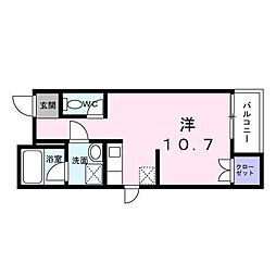 ティアラグレイス ワンルームの間取図画像