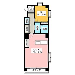 REFINADO 1LDKの間取図画像