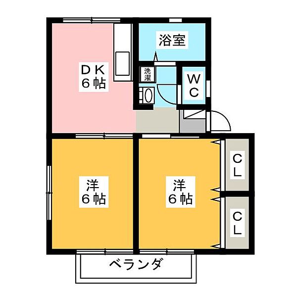 アルビレオ　サイトー ｜静岡県浜松市中央区瓜内町(賃貸アパート2DK・2階・41.68㎡)の写真 その2