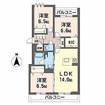 シャーメゾンレジデンス 201 ｜ 静岡県浜松市中央区佐藤３丁目18-12（賃貸マンション3LDK・2階・79.33㎡） その2