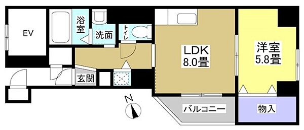 ソルトシティ浜松 ｜静岡県浜松市中央区塩町(賃貸マンション1LDK・6階・37.74㎡)の写真 その2